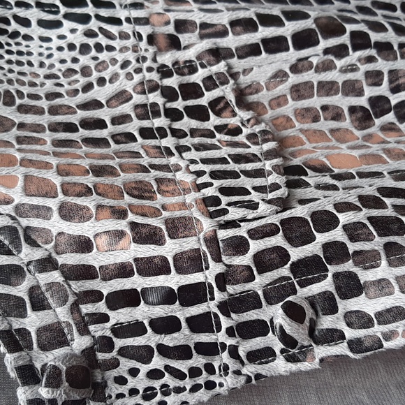 Ruby Rd Gray Faux Suede/Snake Jacket - Picture 3 of 6